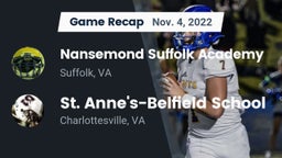 Recap: Nansemond Suffolk Academy vs. St. Anne's-Belfield School 2022