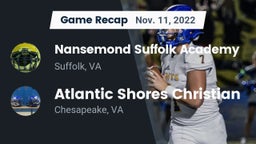 Recap: Nansemond Suffolk Academy vs. Atlantic Shores Christian  2022