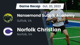 Recap: Nansemond Suffolk Academy vs. Norfolk Christian  2023
