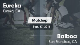 Matchup: Eureka  vs. Balboa  2016