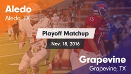 Matchup: Aledo  vs. Grapevine  2016