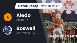 Recap: Aledo  vs. Boswell   2017