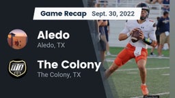 Recap: Aledo  vs. The Colony  2022
