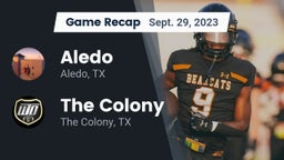 Recap: Aledo  vs. The Colony  2023