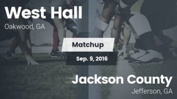 Matchup: West Hall High vs. Jackson County  2016