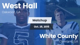 Matchup: West Hall High vs. White County  2016