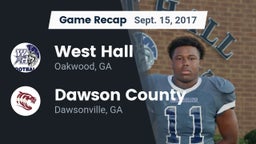 Recap: West Hall  vs. Dawson County  2017