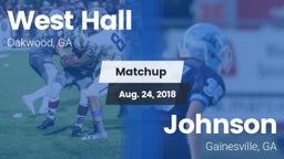 Matchup: West Hall High vs. Johnson  2018