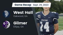 Recap: West Hall  vs. Gilmer  2023