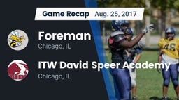 Recap: Foreman  vs. ITW David Speer Academy 2017