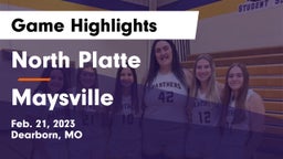 North Platte  vs Maysville  Game Highlights - Feb. 21, 2023