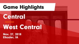 Central  vs West Central  Game Highlights - Nov. 27, 2018