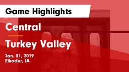 Central  vs Turkey Valley  Game Highlights - Jan. 31, 2019