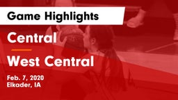 Central  vs West Central  Game Highlights - Feb. 7, 2020