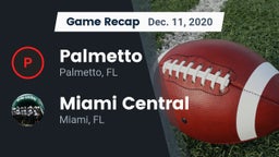 Recap: Palmetto  vs. Miami Central  2020