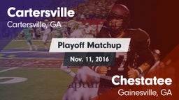 Matchup: Cartersville High vs. Chestatee  2016