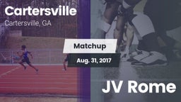 Matchup: Cartersville High vs. JV Rome 2017