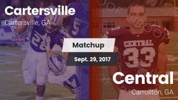 Matchup: Cartersville High vs. Central  2017