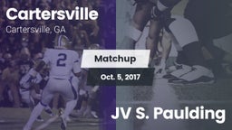 Matchup: Cartersville High vs. JV S. Paulding 2017
