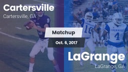 Matchup: Cartersville High vs. LaGrange  2017