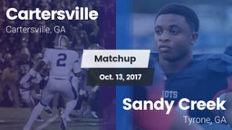 Matchup: Cartersville High vs. Sandy Creek  2017