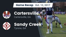 Recap: Cartersville  vs. Sandy Creek  2017