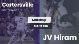 Matchup: Cartersville High vs. JV Hiram 2017