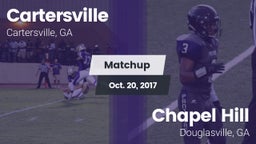Matchup: Cartersville High vs. Chapel Hill  2017