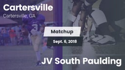 Matchup: Cartersville High vs. JV South Paulding 2018