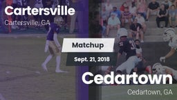 Matchup: Cartersville High vs. Cedartown  2018