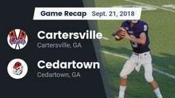 Recap: Cartersville  vs. Cedartown  2018