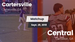 Matchup: Cartersville High vs. Central  2018