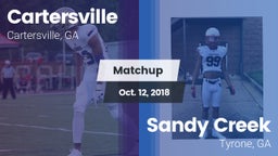Matchup: Cartersville High vs. Sandy Creek  2018