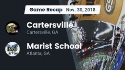 Recap: Cartersville  vs. Marist School 2018