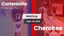 Matchup: Cartersville High vs. Cherokee  2019