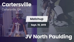 Matchup: Cartersville High vs. JV North Paulding 2019