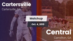 Matchup: Cartersville High vs. Central  2019