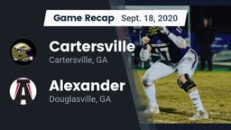 Recap: Cartersville  vs. Alexander  2020