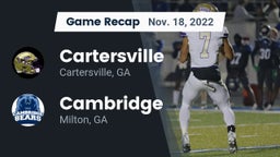 Recap: Cartersville  vs. Cambridge  2022