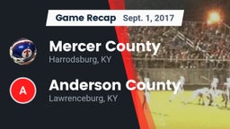 Recap: Mercer County  vs. Anderson County  2017