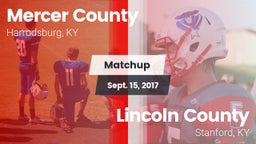 Matchup: Mercer County High vs. Lincoln County  2017