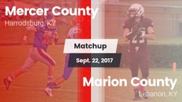 Matchup: Mercer County High vs. Marion County  2017