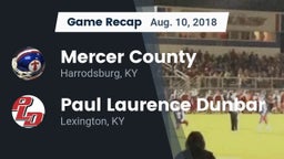 Recap: Mercer County  vs. Paul Laurence Dunbar  2018