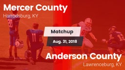 Matchup: Mercer County High vs. Anderson County  2018