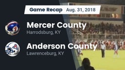 Recap: Mercer County  vs. Anderson County  2018