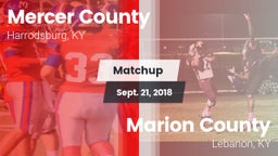 Matchup: Mercer County High vs. Marion County  2018