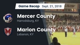 Recap: Mercer County  vs. Marion County  2018