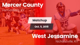 Matchup: Mercer County High vs. West Jessamine  2018