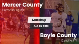 Matchup: Mercer County High vs. Boyle County  2018