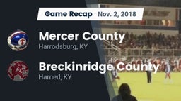 Recap: Mercer County  vs. Breckinridge County  2018